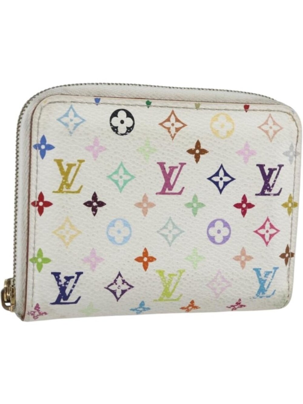 LOUIS VUITTON Monogram Multicolor Zippy Coin Purse White M93741